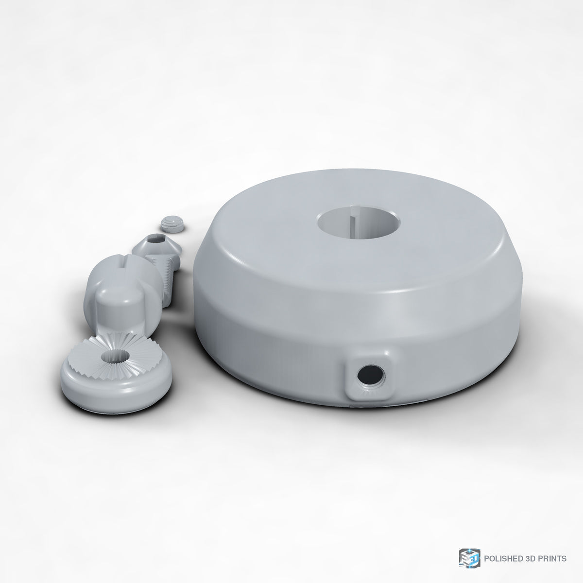 Link-A-Link Weighted Base – left angle in PETG Grey