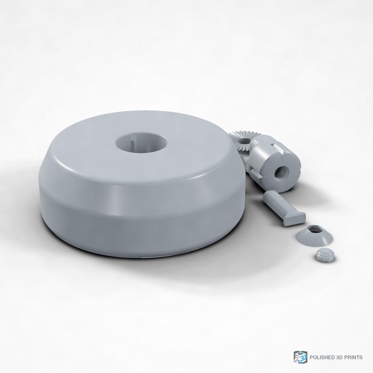 Link-A-Link Weighted Base – rear view in PETG Grey