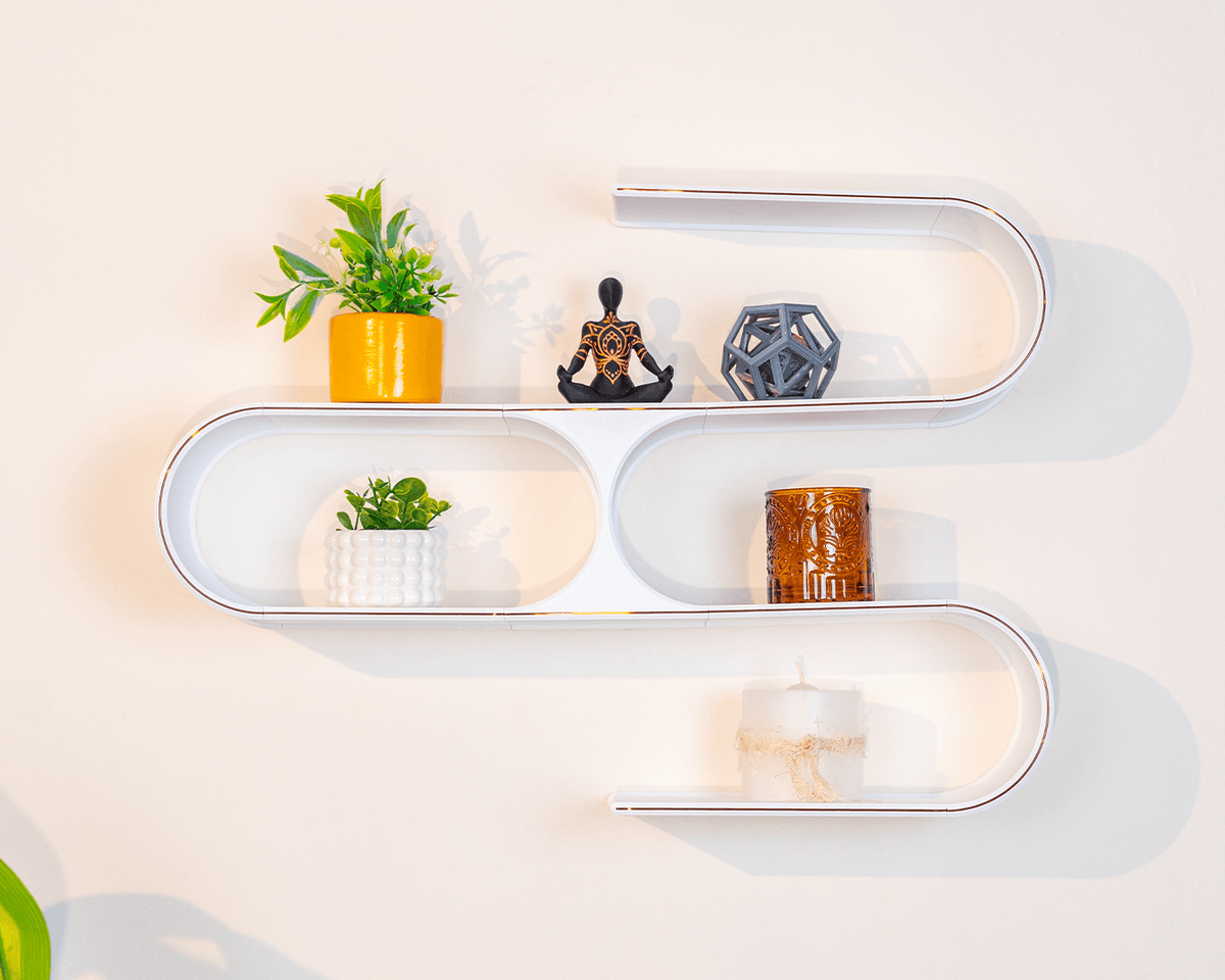 Loop Shelf mounted on wall