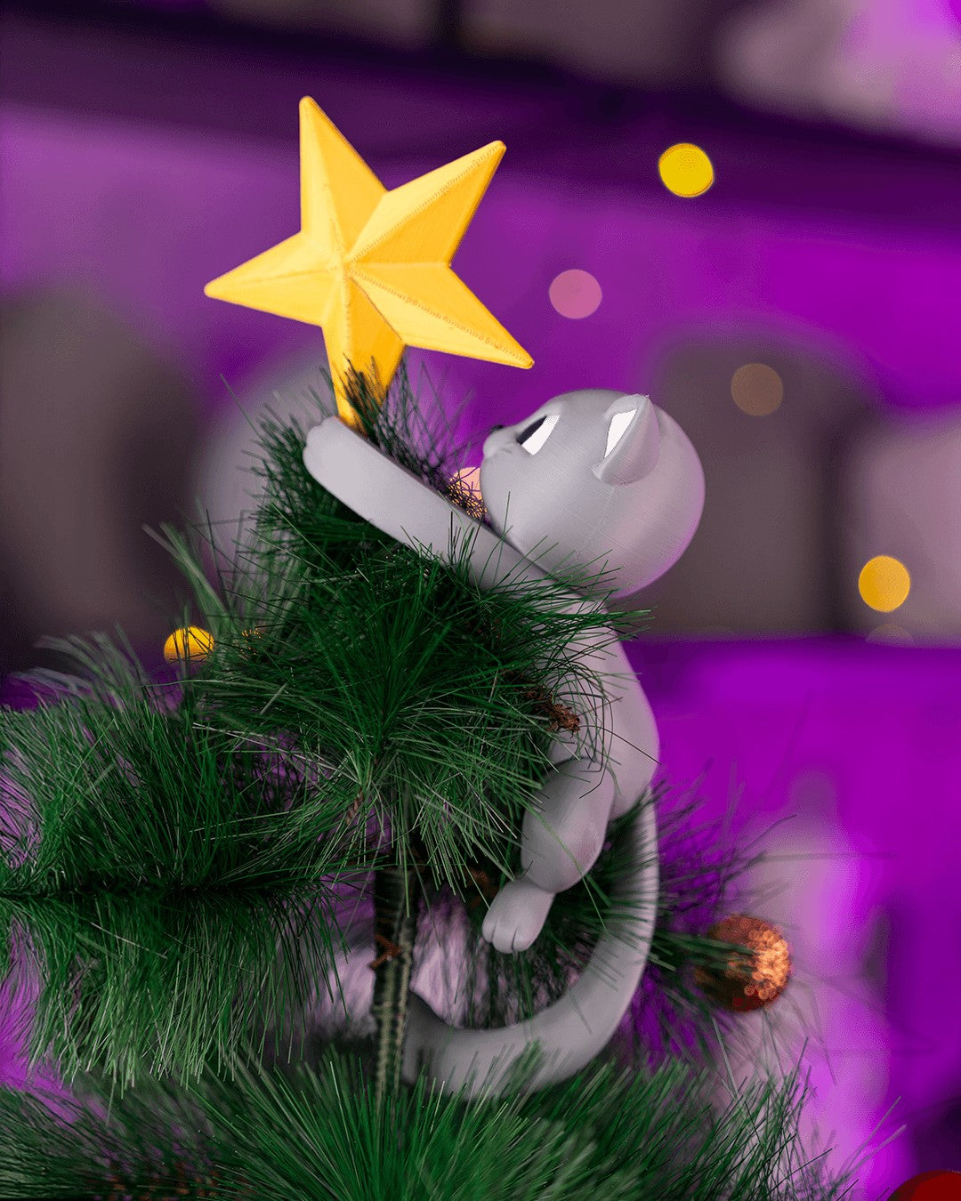 Meowy Christmas Tree Topper — photo 2