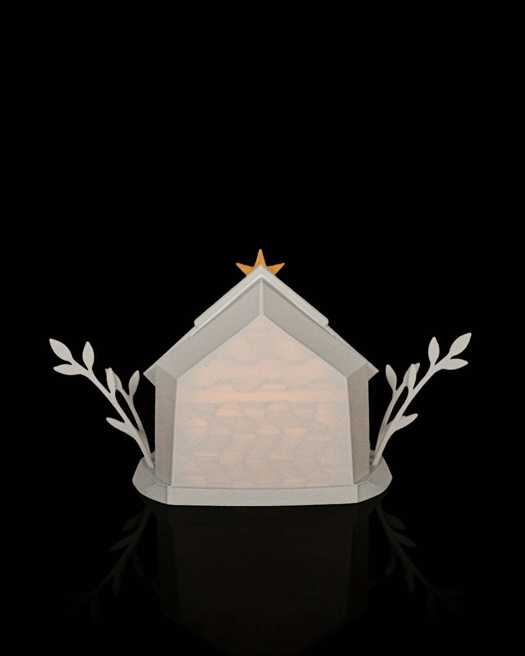 Nativity Scene Table Lamp — back view