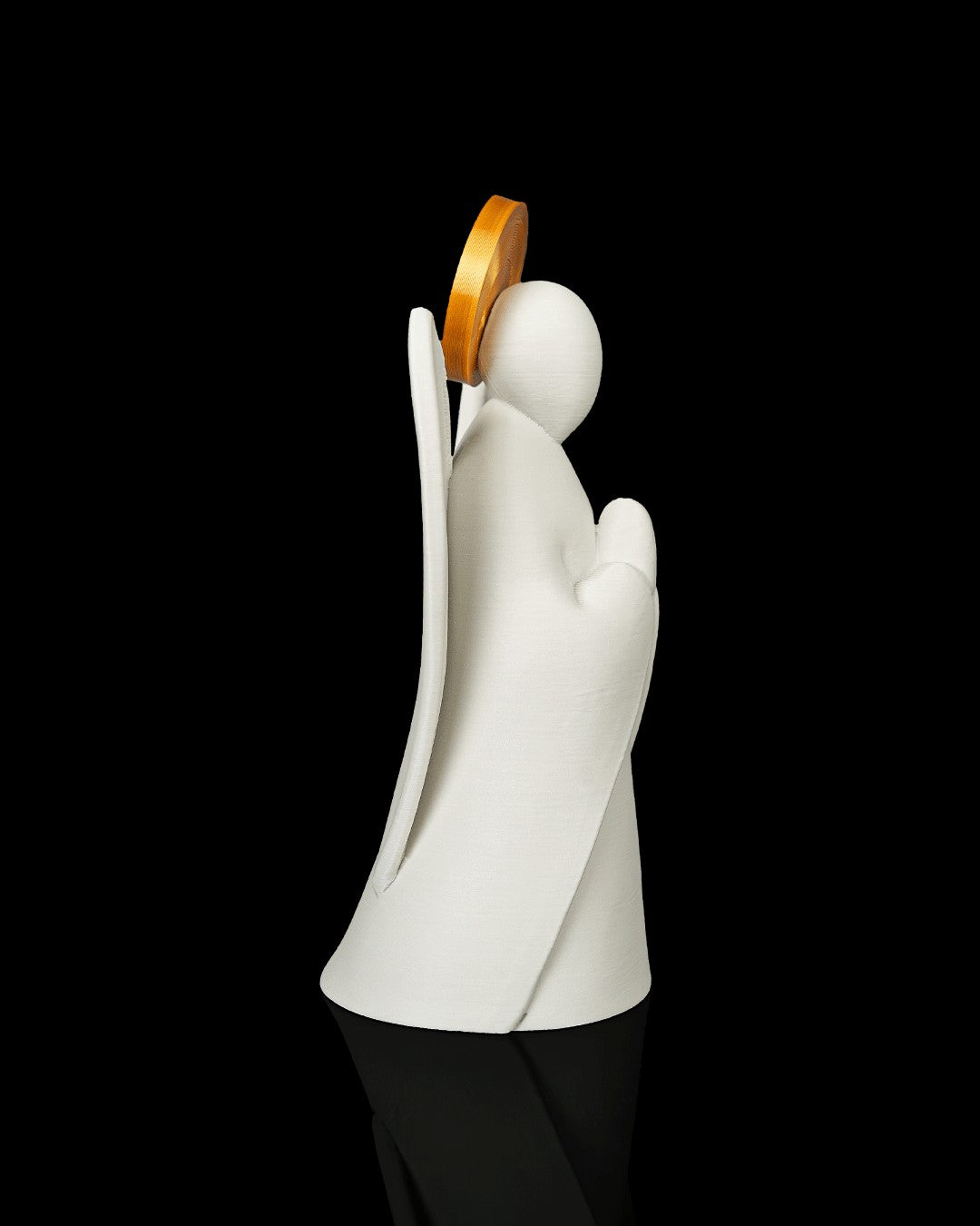 Praying Angel Statue — side view