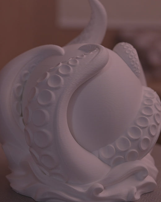 Abyss Sphere Table Lamp: Deep-Sea Sphere 3D-Printed Ambient Lamp