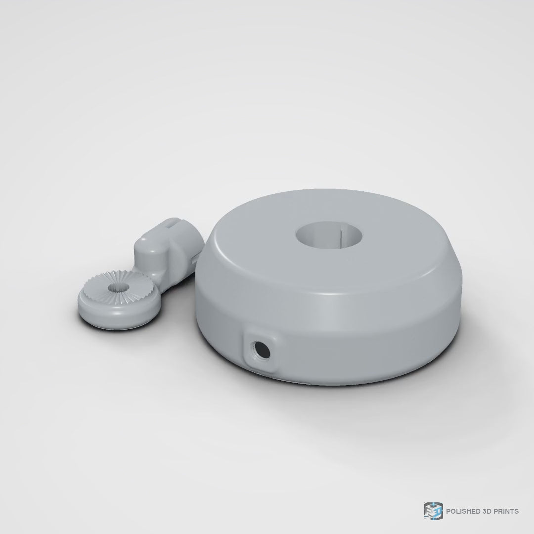 Link-A-Link Weighted Base – 360-degree turntable video in PETG Grey