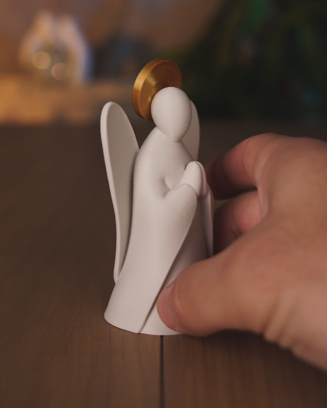 Praying Angel Statue turntable video
