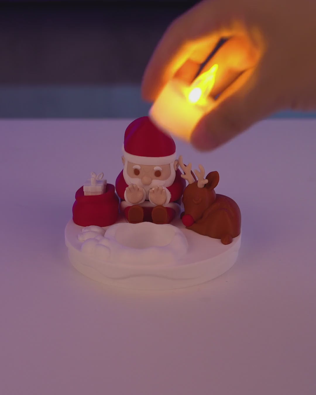 Santa's Bonfire Table Lamp — video