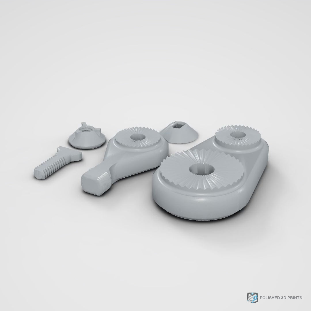 Link-A-Link Microphone Mount – 360-degree turntable video in PETG Grey