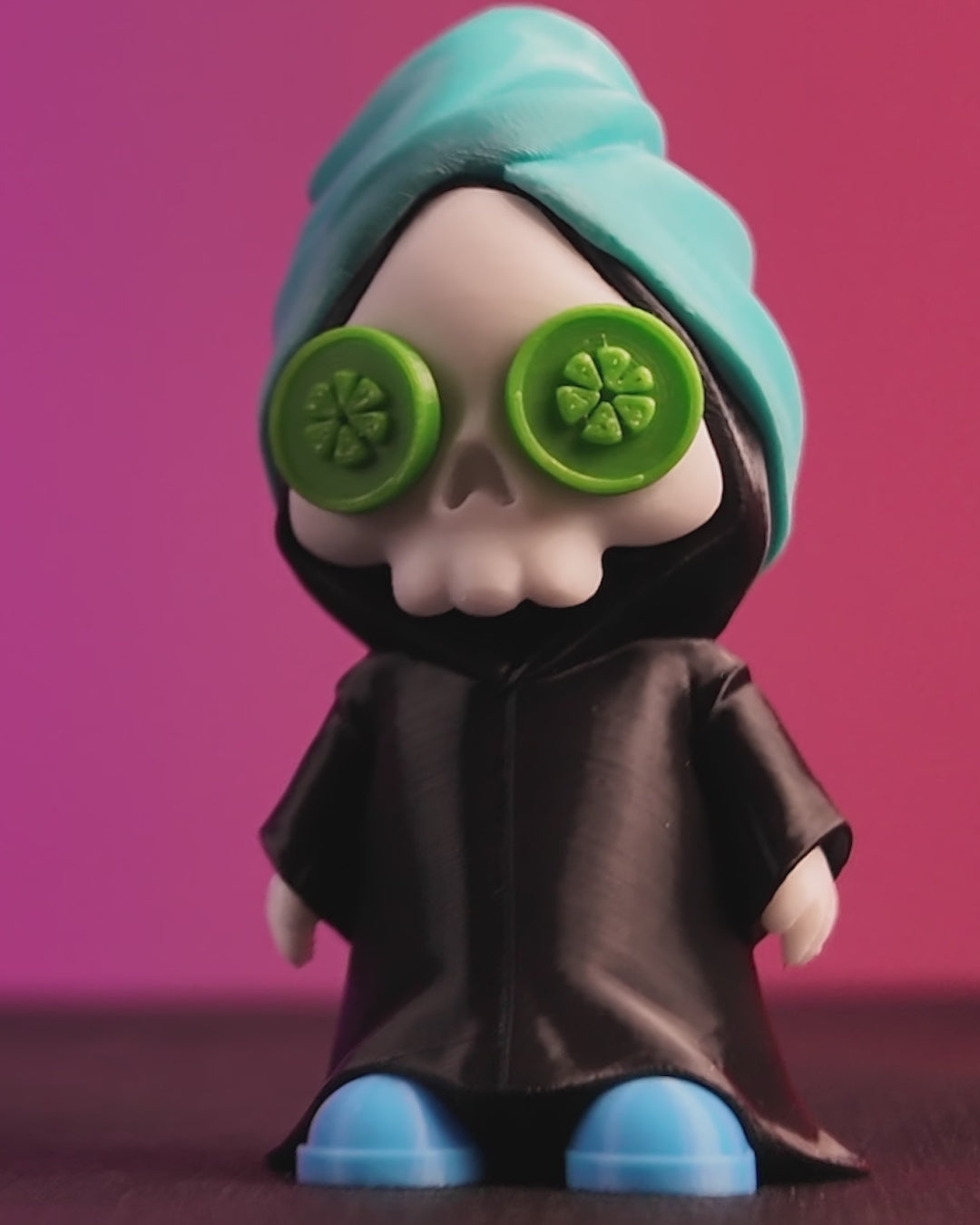 Sweet Rest sleepy reaper — 3D-printed Halloween figure in motion