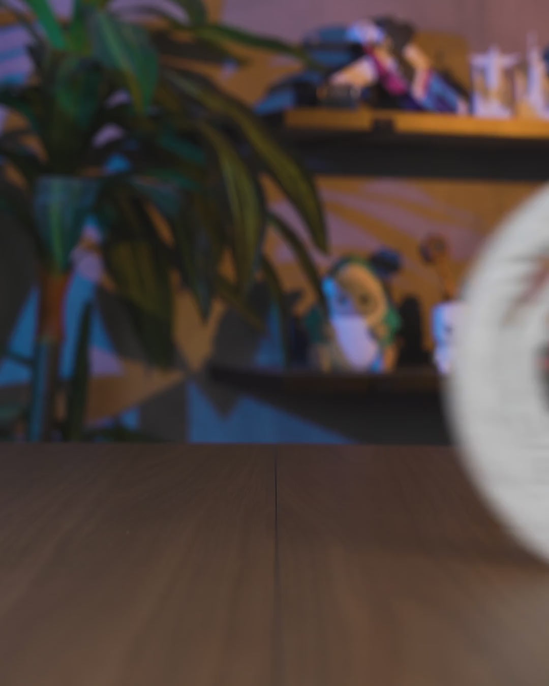 Side by Side Table Lamp — video of the lamp glowing