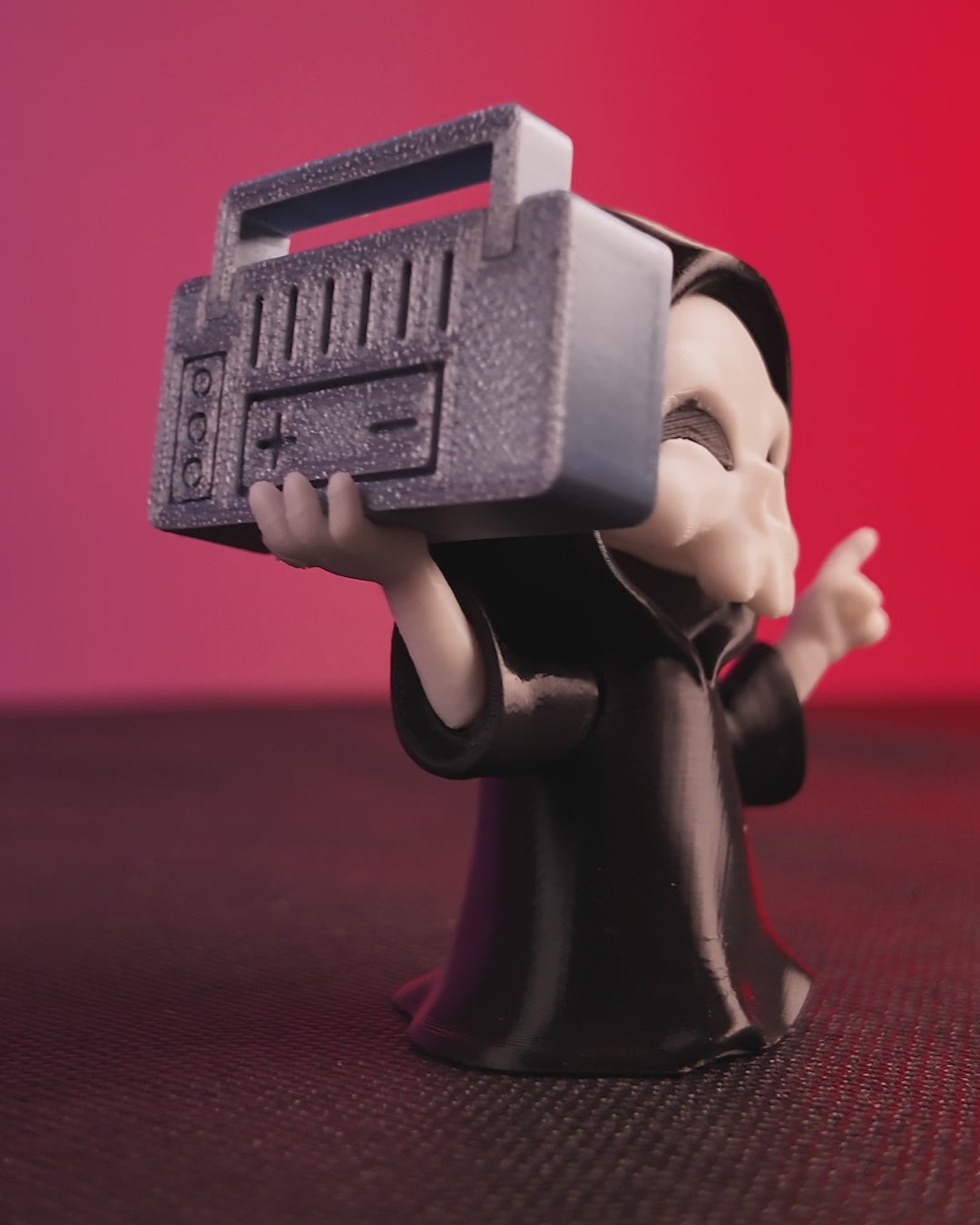 Groove Reaper dancing reaper — 3D-printed Halloween figure in motion
