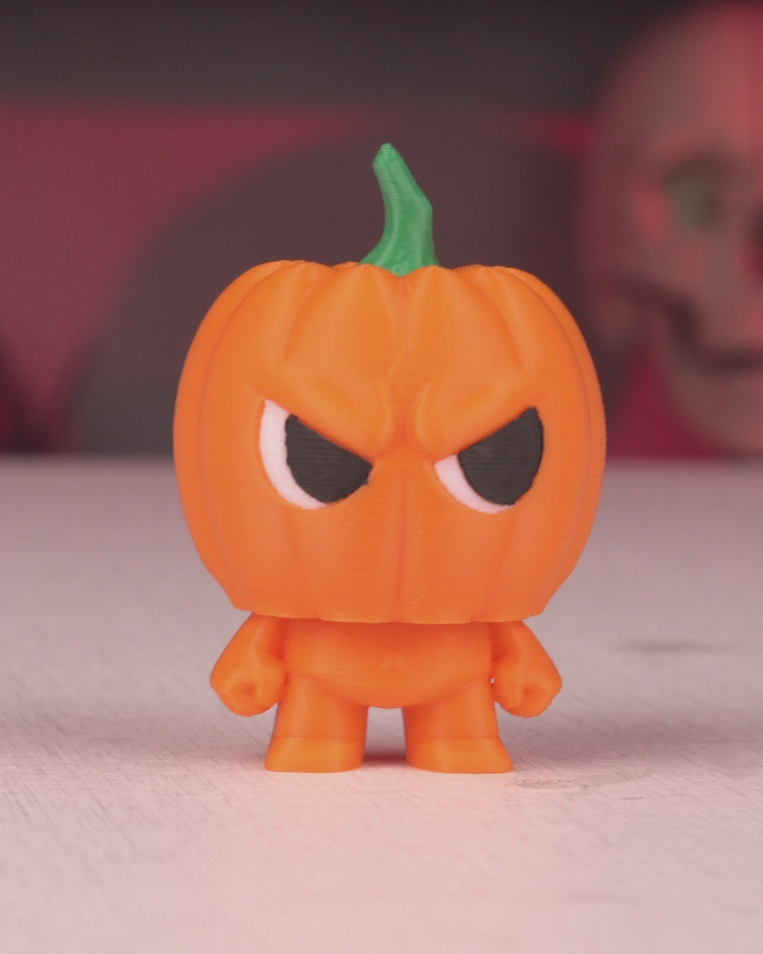 Jack-o-Lanty pumpkin Anty keyring — 3D-printed Halloween charm in motion