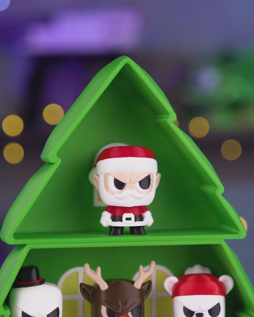 The Anty Tree Display — 3D-printed Christmas Anty display, turntable video