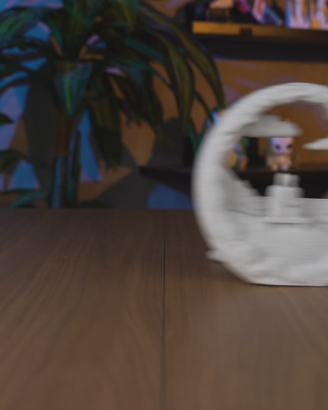 Dockside Dream Table Lamp — video of the lamp glowing
