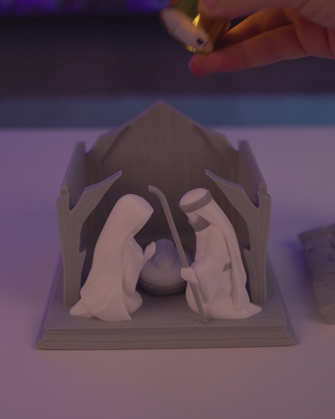 Bright Nativity Table Lamp — video
