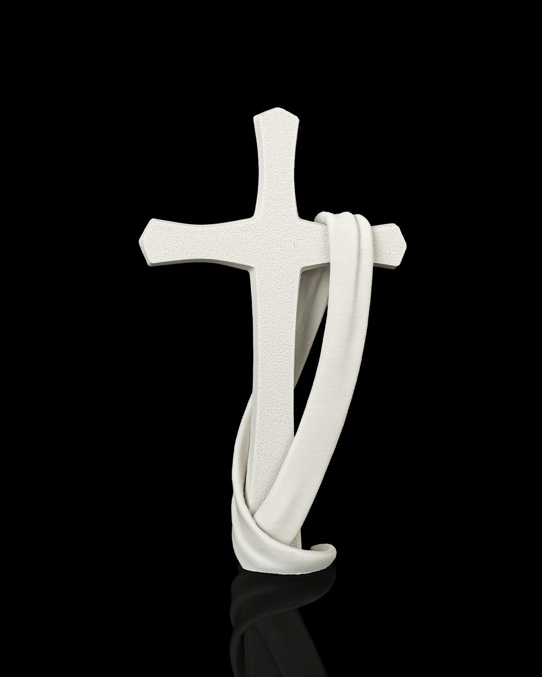 Sacred Cross Statue — back view