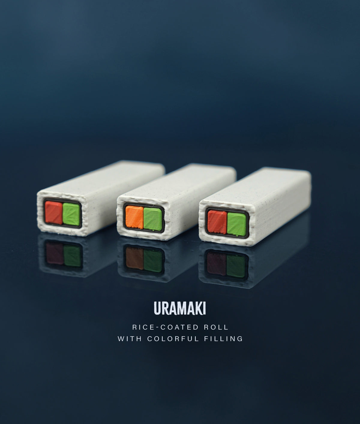 Sushi Stack Tumble Tower Game — Uramaki inside-out roll stones