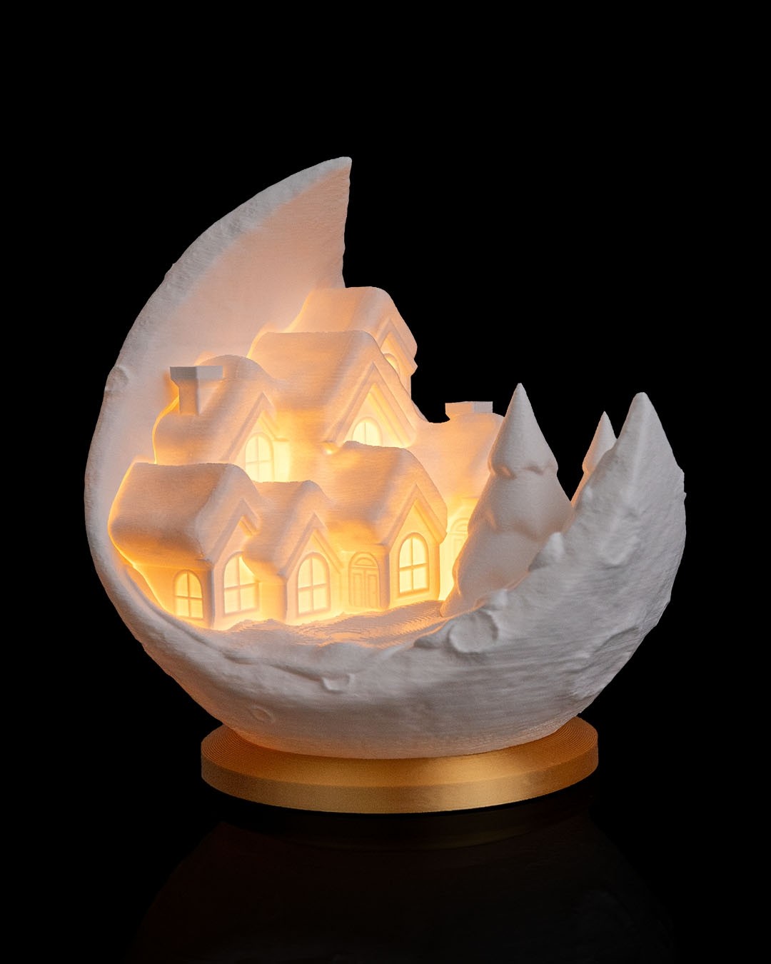 Village on the Moon Table Lamp — as pictured