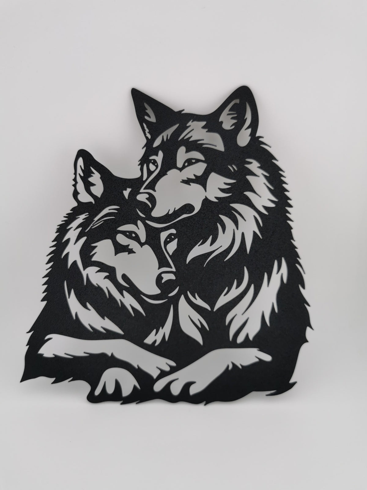 Wolf Couple Wall Art — the printed piece